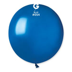 Metallic Blue 19″ Latex Balloons by Gemar from Instaballoons