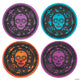 Metallic Day of the Dead Paper Plates 9″ (8 count)