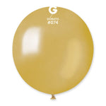  Metallic Dorato 19″ Latex Balloons by Gemar from Instaballoons