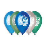 Metallic Father's Day Assortment 12″ Latex Balloons by Gemar from Instaballoons