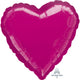 Metallic Fuchsia Heart 18″ Balloon