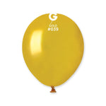 Metallic Gold 5″ Latex Balloons by Gemar from Instaballoons