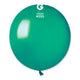 Globos de látex verde metalizado de 19″ (25 unidades)