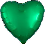 Metallic Green Heart 18″ Foil Balloon by Anagram from Instaballoons