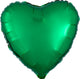 Metallic Green Heart 18″ Balloon
