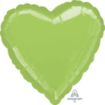 Metallic Lime Green Heart 18″ Foil Balloon by Anagram from Instaballoons