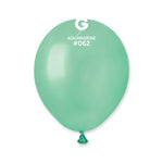 Metallic Metal Acquamarine 5″ Latex Balloons by Gemar from Instaballoons