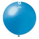 Metallic Metal Blue 31″ Latex Balloon by Gemar from Instaballoons