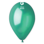 Metallic Metal Green 12″ Latex Balloons by Gemar from Instaballoons