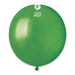 Metallic Metal Green 19″ Latex Balloons by Gemar from Instaballoons