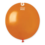 Metallic Metal Orange 19″ Latex Balloons by Gemar from Instaballoons