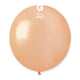 Metallic Metal Peach 19″ Latex Balloons (25 count)