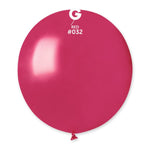 Metallic Metal Red 19″ Latex Balloons by Gemar from Instaballoons