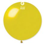 Metallic Metal Yellow 31″ Latex Balloon by Gemar from Instaballoons