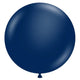 Globos de látex azul medianoche metálico de 24″ (25 unidades)