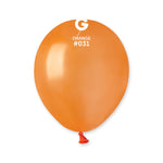 Metallic Orange 5″ Latex Balloons by Gemar from Instaballoons