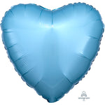 Metallic Pearl Pastel Blue Heart 18″ Foil Balloon by Anagram from Instaballoons