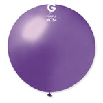 Metallic Purple 31″ Latex Balloon by Gemar from Instaballoons