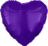 Metallic Purple Heart 18″ Foil Balloon by Anagram from Instaballoons