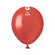 Metallic Red 5″ Latex #053 Balloons (100 count)