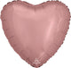 Metallic Rose Gold Heart 18″ Balloon