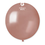 Metallic Rose Gold 19″ Latex Balloons by Gemar from Instaballoons