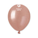 Globos de látex de 5″ de oro rosa metálico (100 unidades)