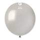 Metallic Silver 19″ Latex Balloons (25 count)