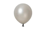 Metallic Silver 5″ Latex Balloons by Winntex from Instaballoons