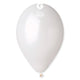 Globos de látex blanco metálico de 12″ (50 unidades)