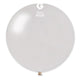 Globo Latex Blanco Metálico 31″