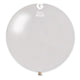 Metallic White 31″ Latex Balloon