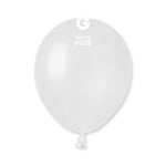 Metallic White 5″ Latex Balloons by Gemar from Instaballoons