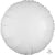 Metallic White Circle Round 18″ Foil Balloon by Anagram from Instaballoons