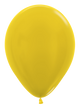 Metallic Yellow 18″ Latex Balloons (25 count)