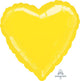Metallic Yellow Heart 18″ Balloon