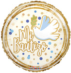 Mi Bautizo Paloma Azul 18″ Foil Balloon by Convergram from Instaballoons