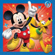 Servilletas Mickey Mouse 5″ x 5″ (16 unidades)