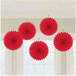 Mini Fan Deco - Red by Amscan from Instaballoons