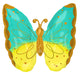 Mint & Yellow Butterfly 25″ Balloon