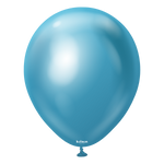 Mirror Blue 18″ Latex Balloons by Kalisan from Instaballoons
