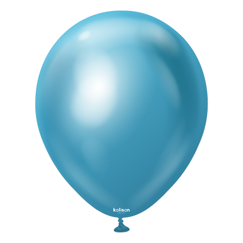Mirror Blue Latex Balloons by Kalisan