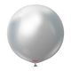 Mirror Silver 24″ Latex Balloons (2 count)