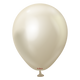 Globos de látex de 18″ de oro blanco espejo (25 unidades)