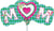 Mom Butterflies (requires heat-sealing) 14″ Foil Balloon by Anagram from Instaballoons