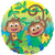 Monkey Fun Monkeys 18″ Foil Balloon by Anagram from Instaballoons