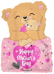 Mother's Day Bear with Envelope 18″ Foil Balloon by Convergram from Instaballoons