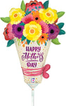 Mother's Day Bouquet (requires heat-sealing) 14″ Foil Balloon by Betallic from Instaballoons