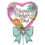 Mother's Day Bow (requires heat-sealing) 14″ Foil Balloon by Anagram from Instaballoons
