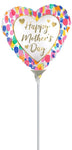 Mother's Day Colorful Watercolor (requires heat-sealing) 9″ Foil Balloon by Anagram from Instaballoons